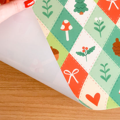 Winter Quilt - Wrapping Paper Sheet