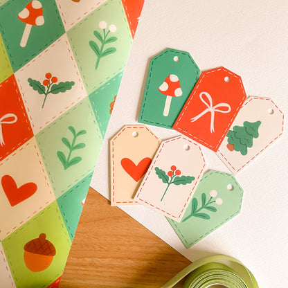 Winter Quilt - Gift Tags (6 pcs)