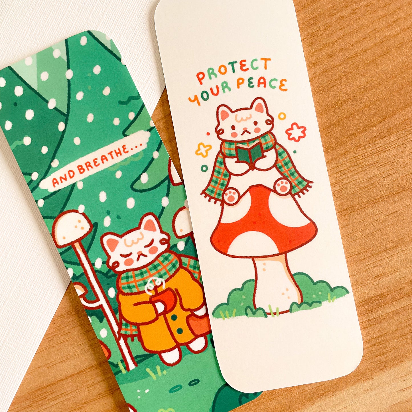 Protect your Peace Cat (Jan 24) - Limited Edition Patreon Bookmark