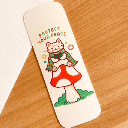 Protect your Peace Cat (Jan 24) - Limited Edition Patreon Bookmark