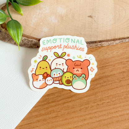 Emotional Support Plushies (Feb 24) - Limited Edition Patreon Matte Vinyl Sticker