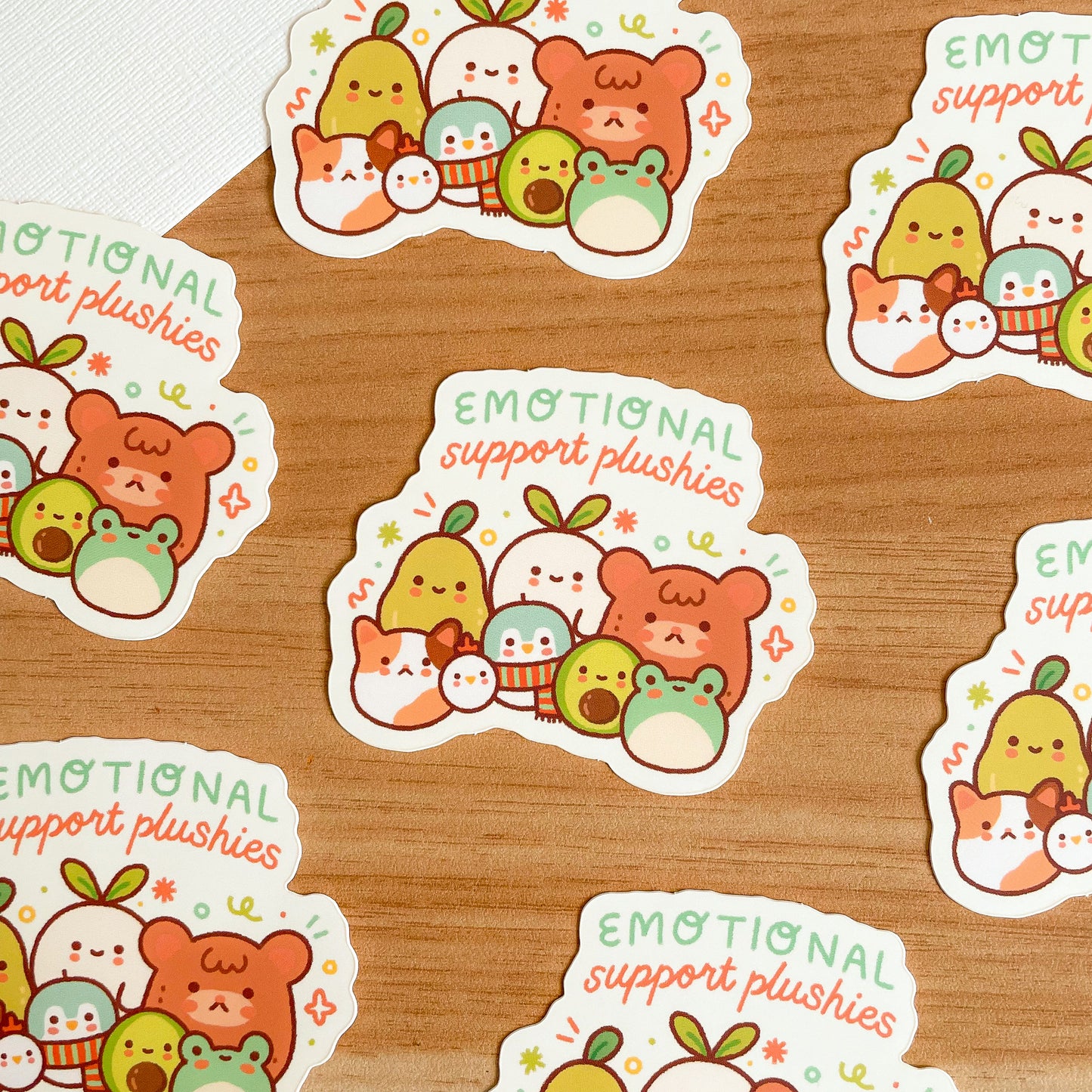 Emotional Support Plushies (Feb 24) - Limited Edition Patreon Matte Vinyl Sticker