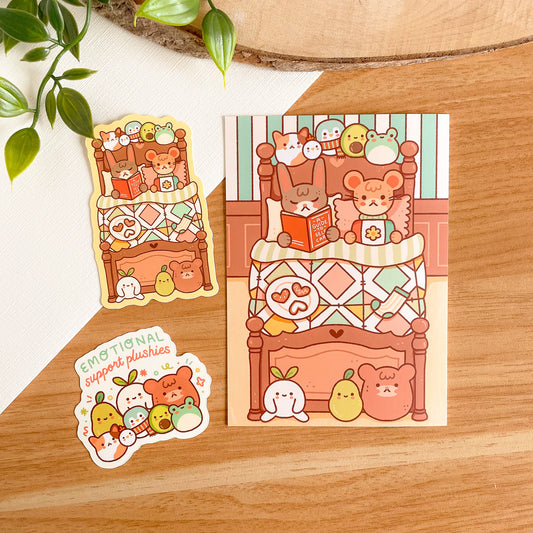 Cozy Bedtime (Feb 24) Limited Edition Patreon Mushy Mail Bundle