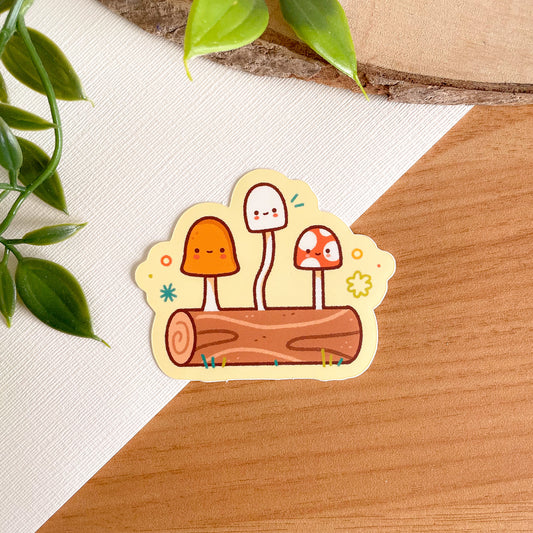 Mushroom Log (April 24) - Limited Edition Patreon Matte Vinyl Sticker