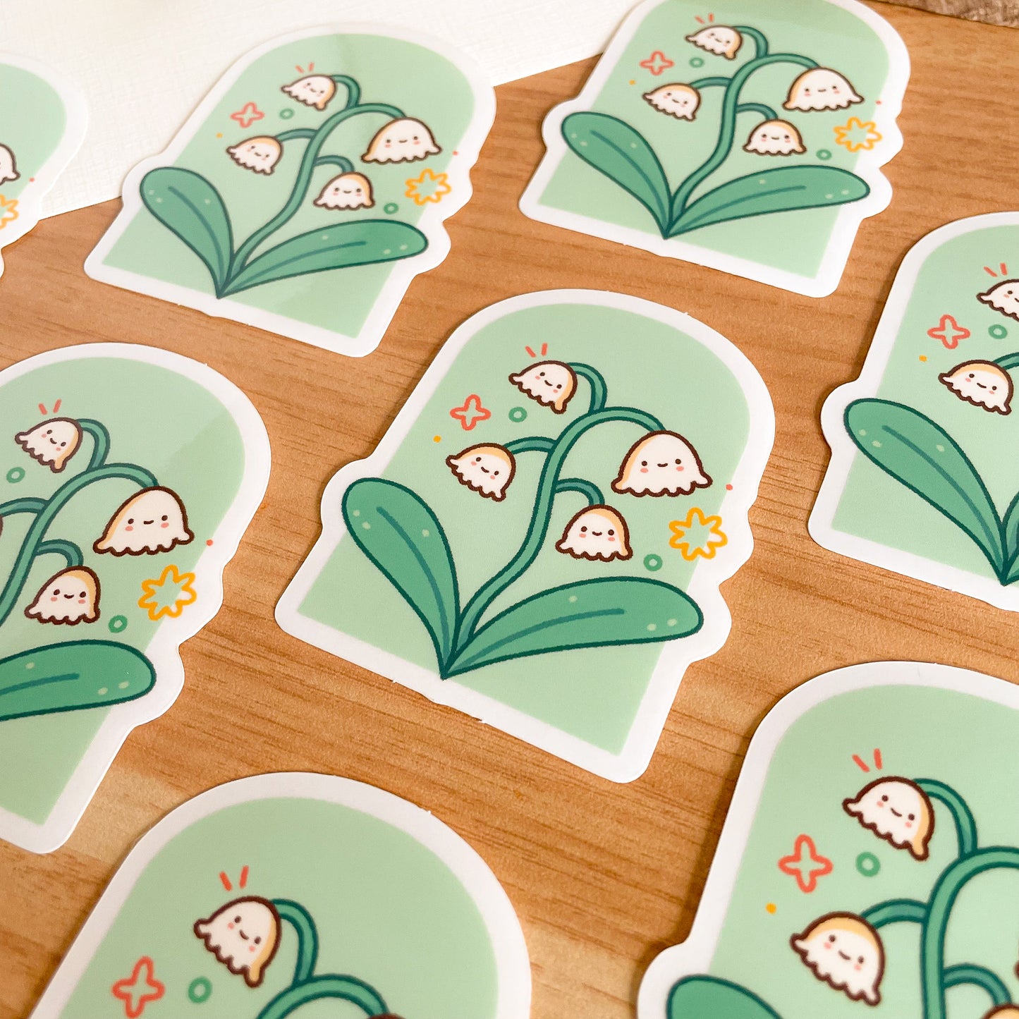 Lily of the Valley (May 24) - Limited Edition Patreon Clear Glossy Vinyl Sticker