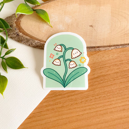 Lily of the Valley (May 24) - Limited Edition Patreon Clear Glossy Vinyl Sticker