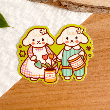 Gardening Sheep (June 24) - Limited Edition Patreon Matte Vinyl Sticker