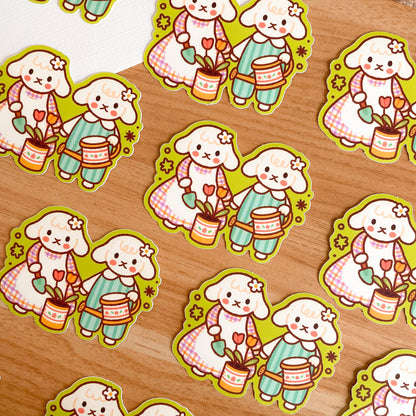 Gardening Sheep (June 24) - Limited Edition Patreon Matte Vinyl Sticker