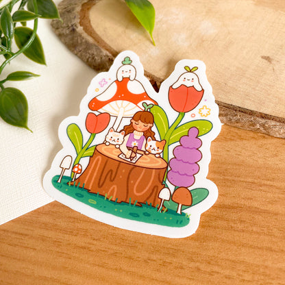 Creativity Blooms (Aug 24) - Limited Edition Patreon Clear Glossy Vinyl Sticker