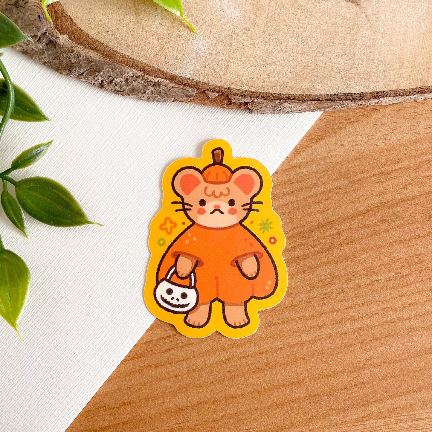 Pumpkin Mouse (Sept 24) - Limited Edition Patreon Matte Vinyl Sticker