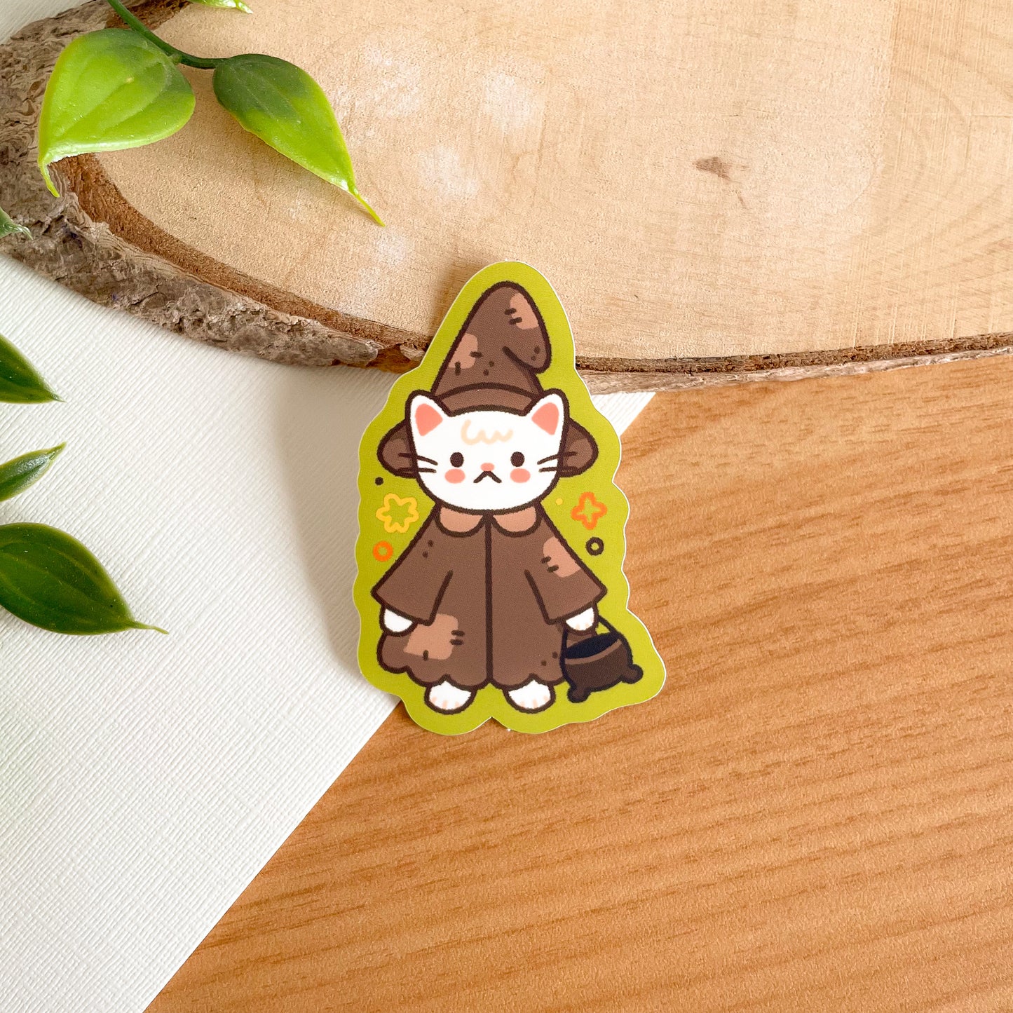 Witch Cat (Sept 24) - Limited Edition Patreon Matte Vinyl Sticker