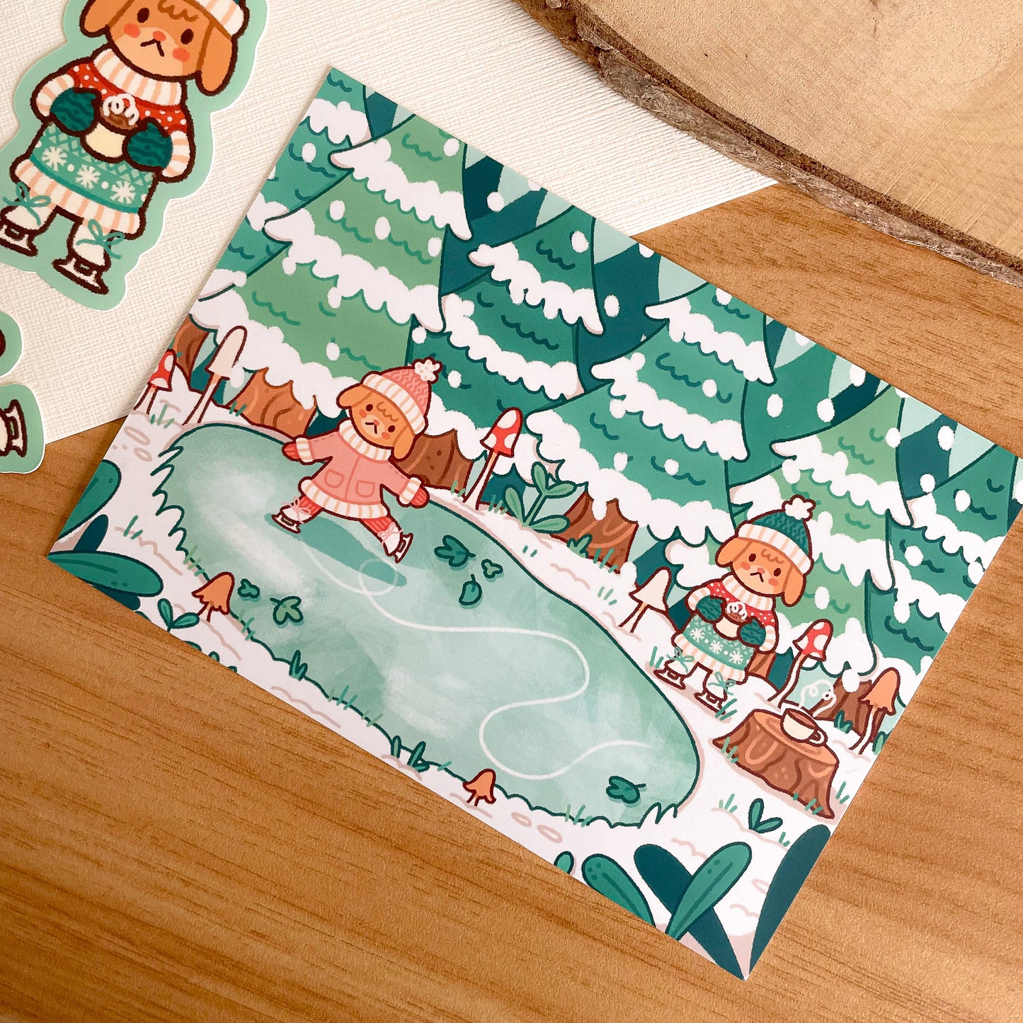 Winter Skating (Dec 24) Limited Edition Patreon Mushy Mail Bundle