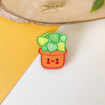 Happy Plant - Acrylic Clip