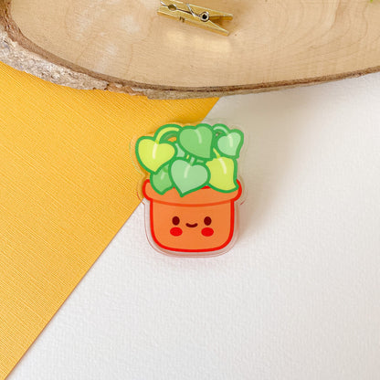 Happy Plant - Acrylic Clip
