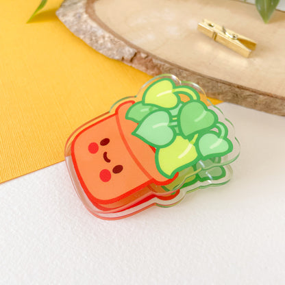 Happy Plant - Acrylic Clip
