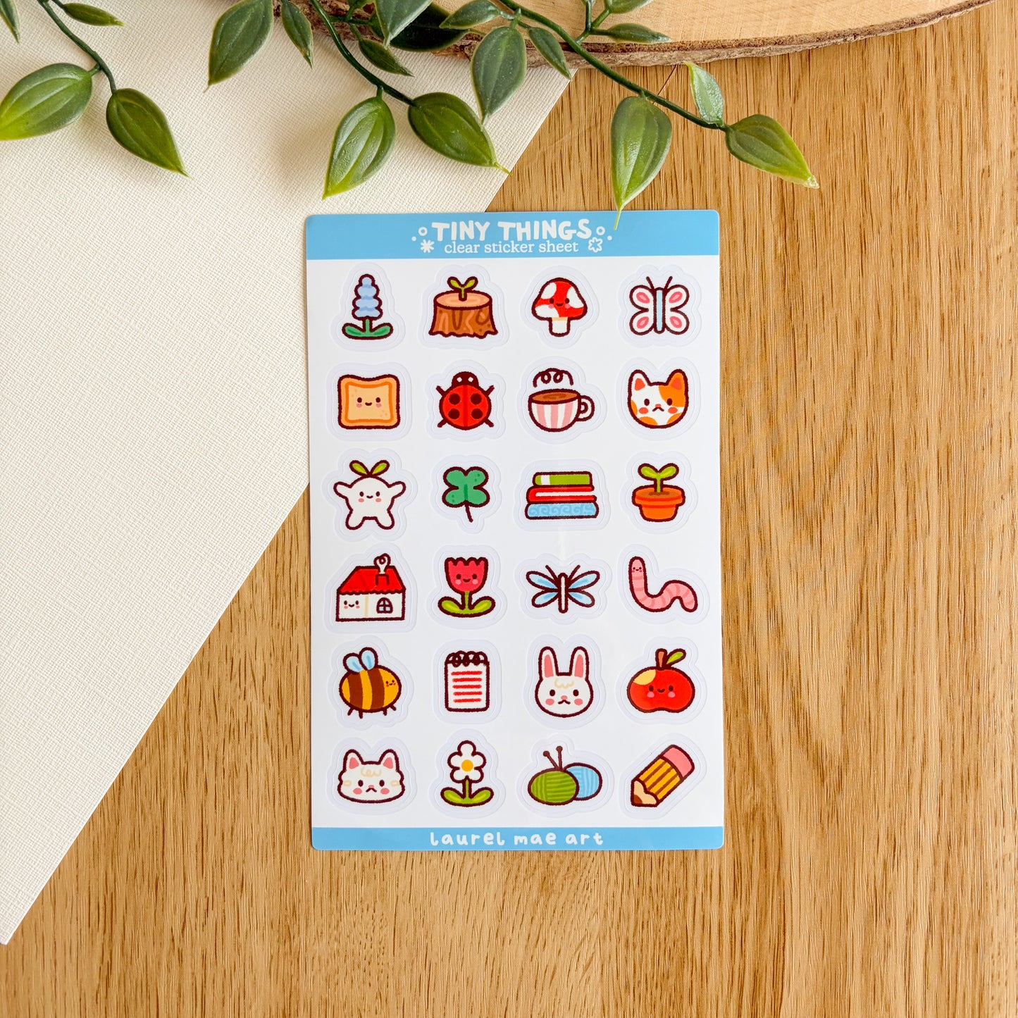 Tiny Things - Clear Vinyl Sticker Sheet