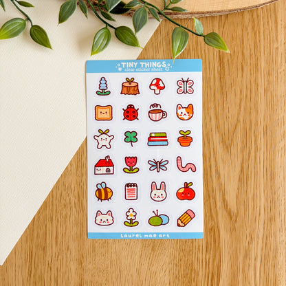 Tiny Things - Clear Vinyl Sticker Sheet
