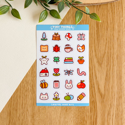Tiny Things - Clear Vinyl Sticker Sheet