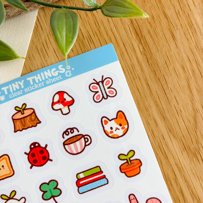 Tiny Things - Clear Vinyl Sticker Sheet