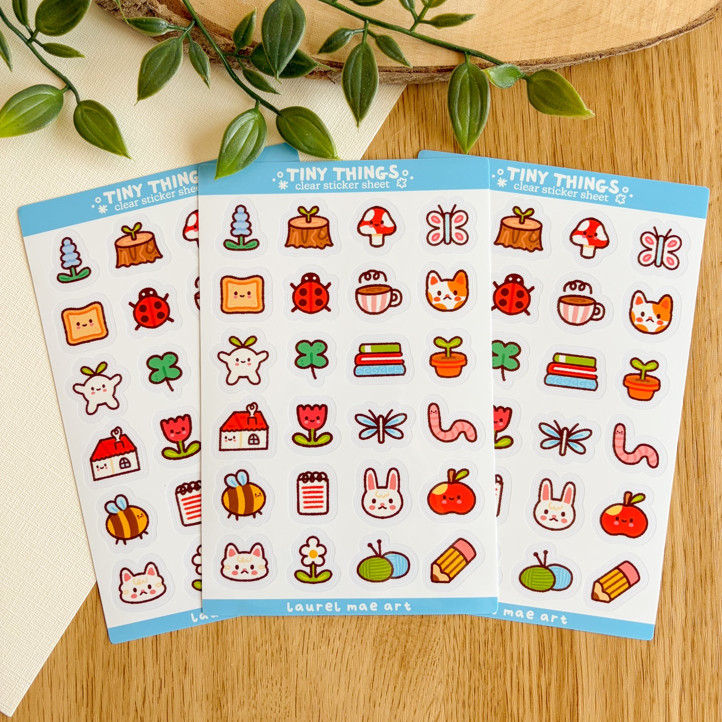 Tiny Things - Clear Vinyl Sticker Sheet