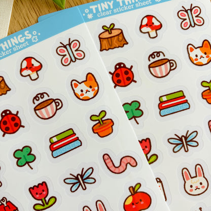 Tiny Things - Clear Vinyl Sticker Sheet