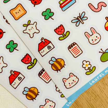 Tiny Things - Clear Vinyl Sticker Sheet