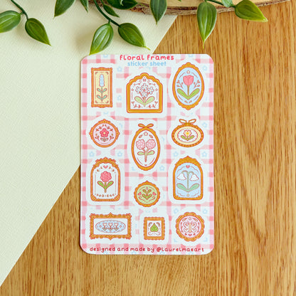 Floral Frames - Sticker Sheet