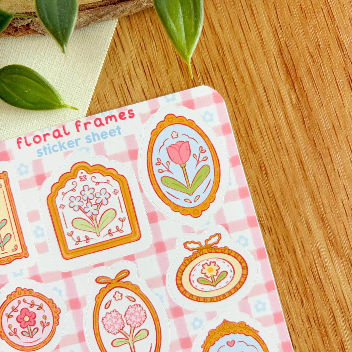 Floral Frames - Sticker Sheet