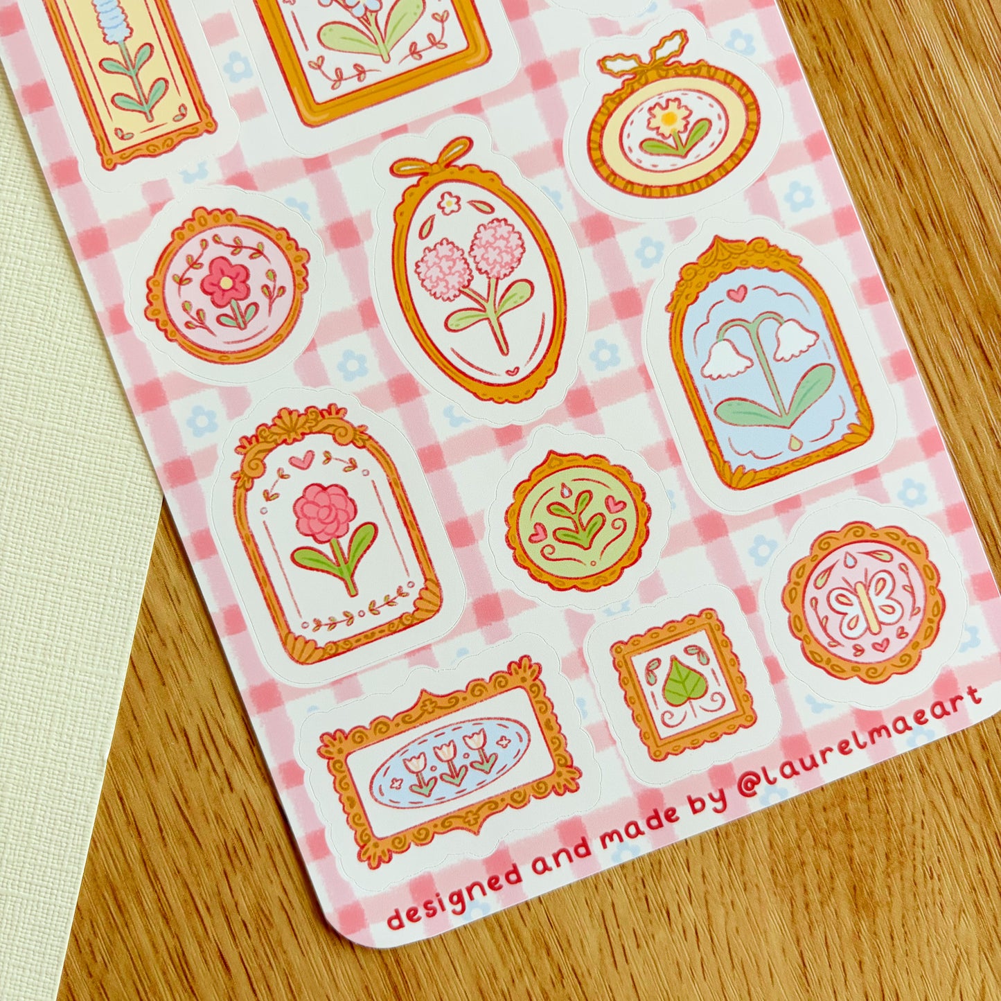 Floral Frames - Sticker Sheet