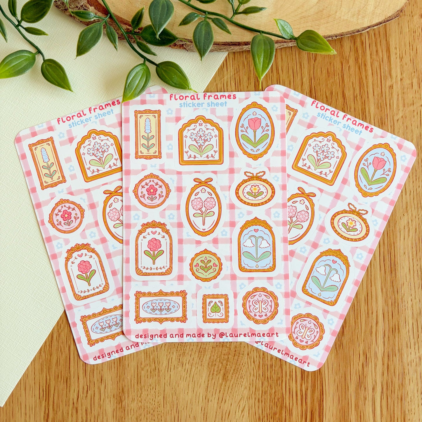 Floral Frames - Sticker Sheet