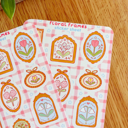 Floral Frames - Sticker Sheet