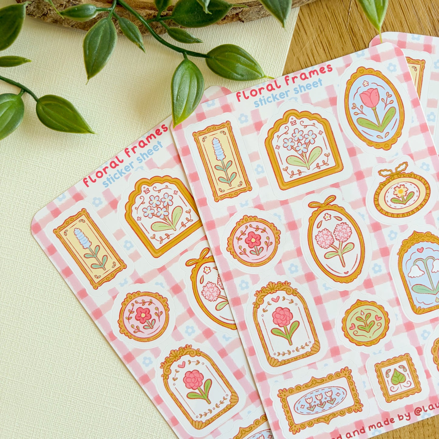 Floral Frames - Sticker Sheet