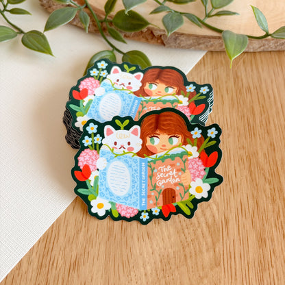 Lost in a Book - Matte Vinyl Sticker