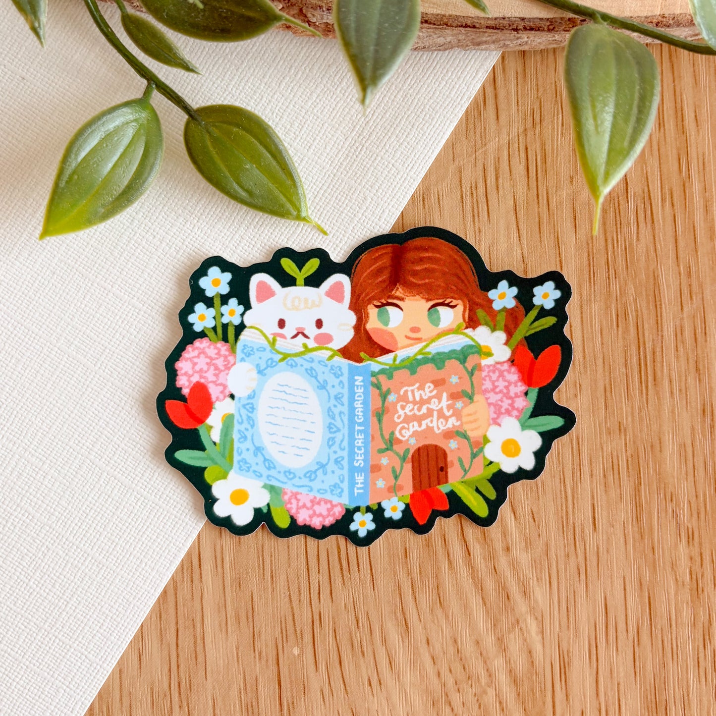 Lost in a Book - Matte Vinyl Sticker