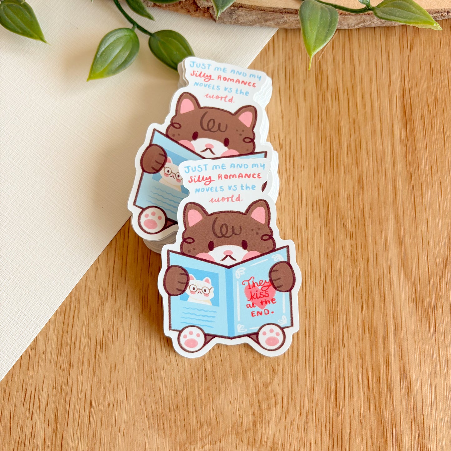 Just Me and My Silly Romance Novels - Matte Vinyl Sticker