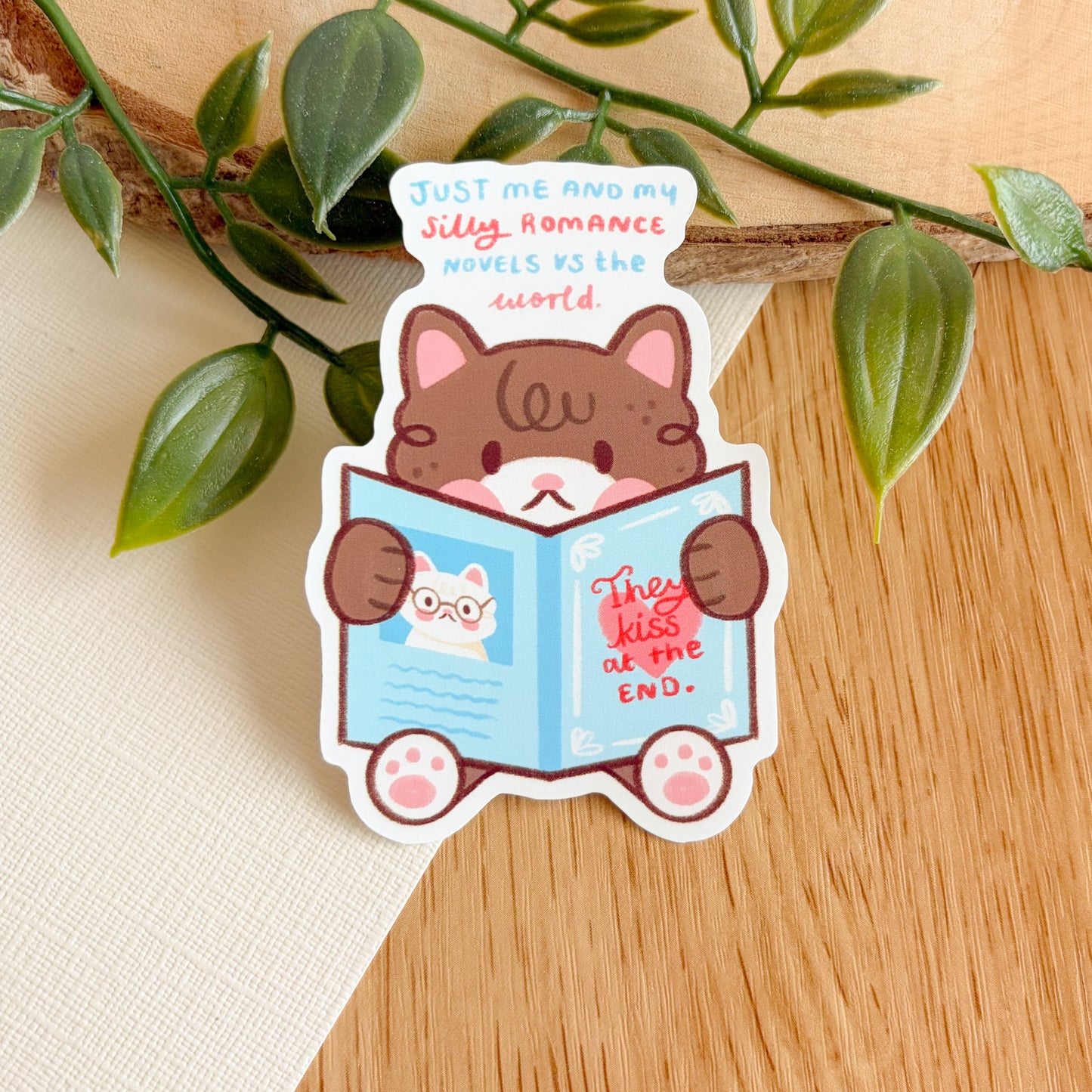 Just Me and My Silly Romance Novels - Matte Vinyl Sticker