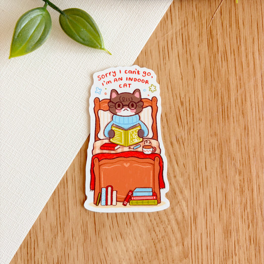 I'm an Indoor Cat - Matte Vinyl Sticker