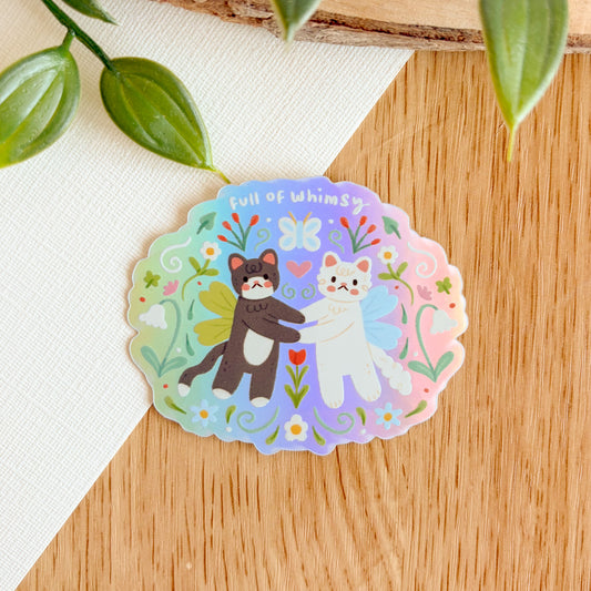 Full of Whimsy - Iridescent Vinyl Sticker