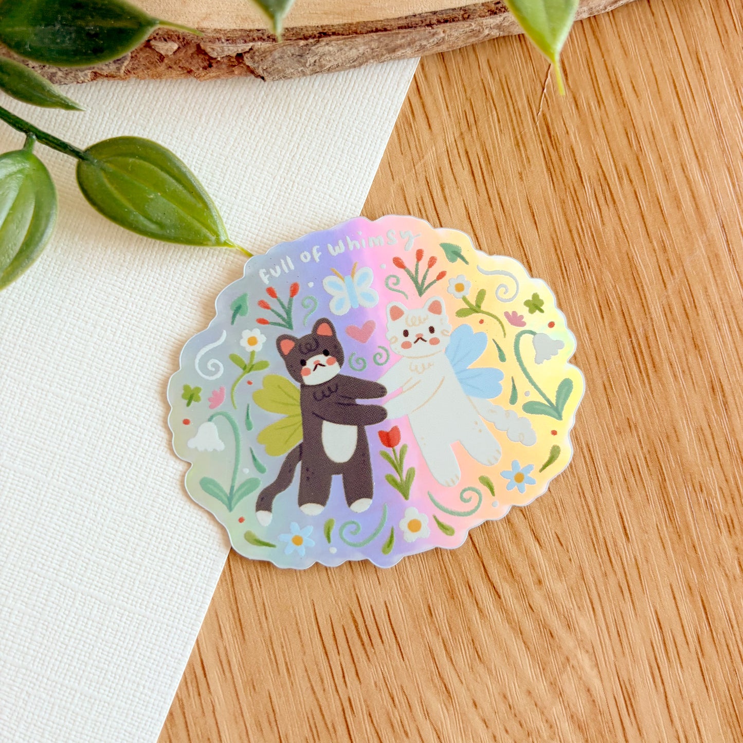 Full of Whimsy - Iridescent Vinyl Sticker