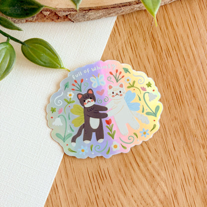 Full of Whimsy - Iridescent Vinyl Sticker
