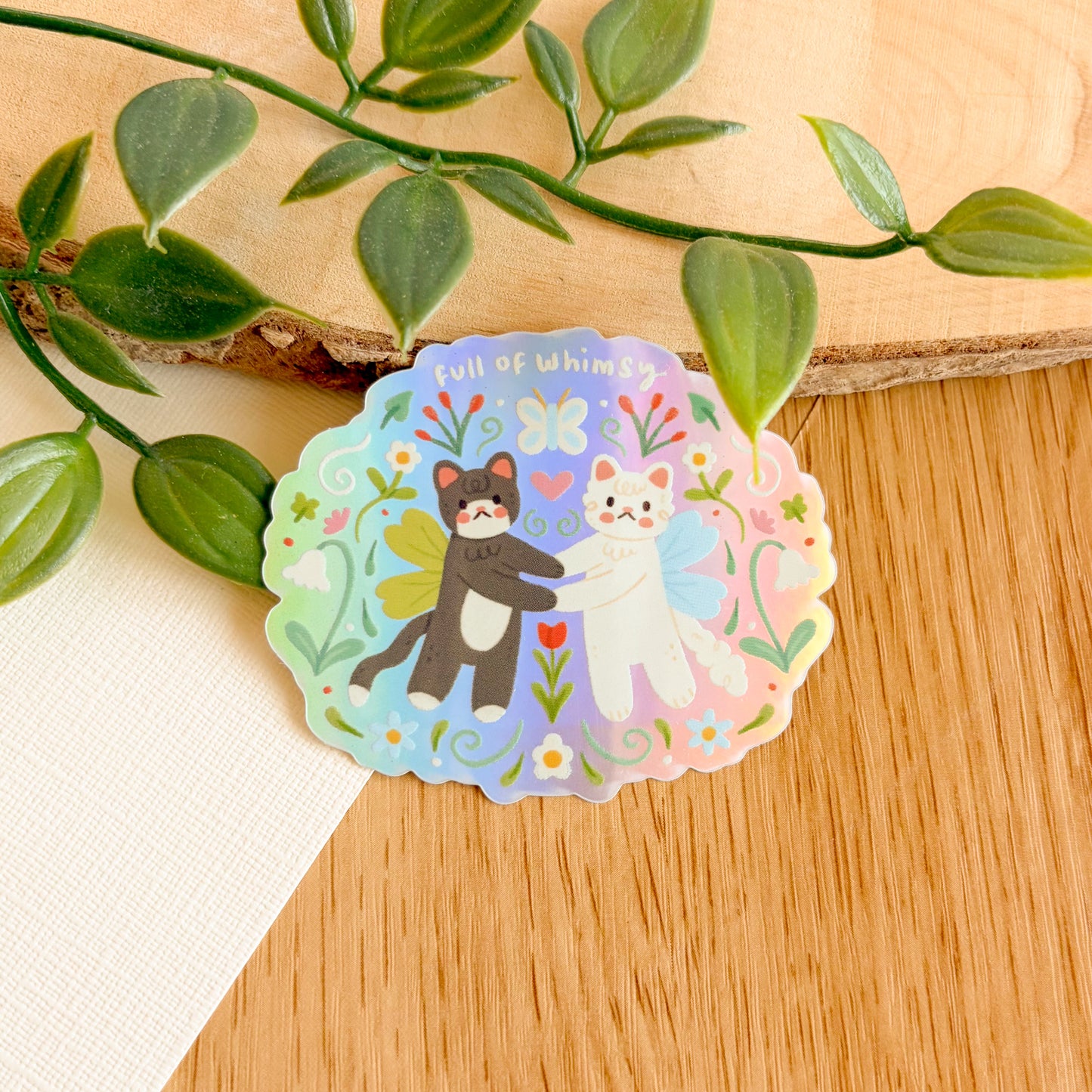 Full of Whimsy - Iridescent Vinyl Sticker