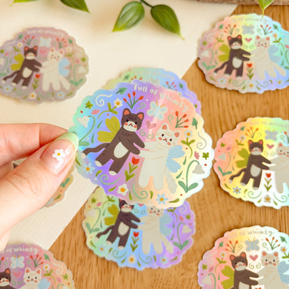 Full of Whimsy - Iridescent Vinyl Sticker