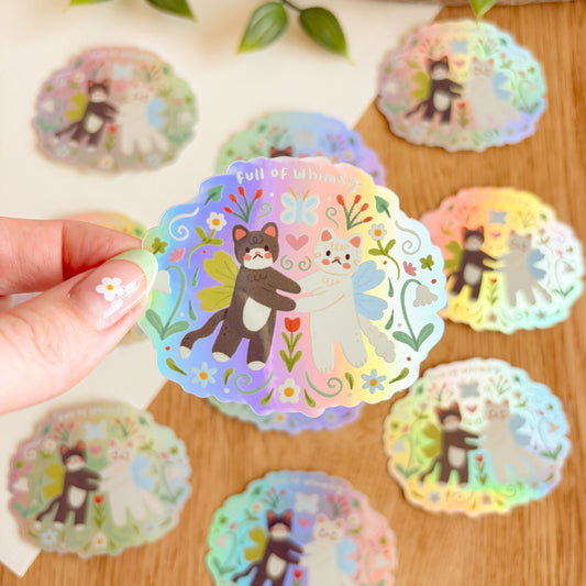 Full of Whimsy - Iridescent Vinyl Sticker