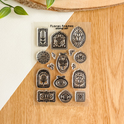 Floral Frames - Clear Acrylic Stamp Set