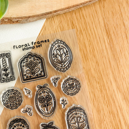 Floral Frames - Clear Acrylic Stamp Set