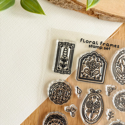 Floral Frames - Clear Acrylic Stamp Set
