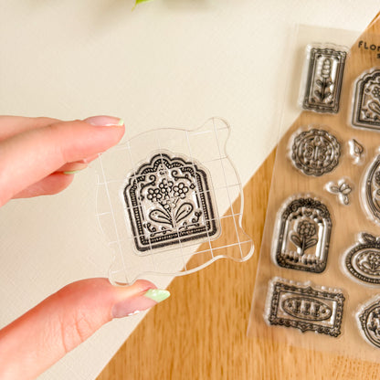 Floral Frames - Clear Acrylic Stamp Set