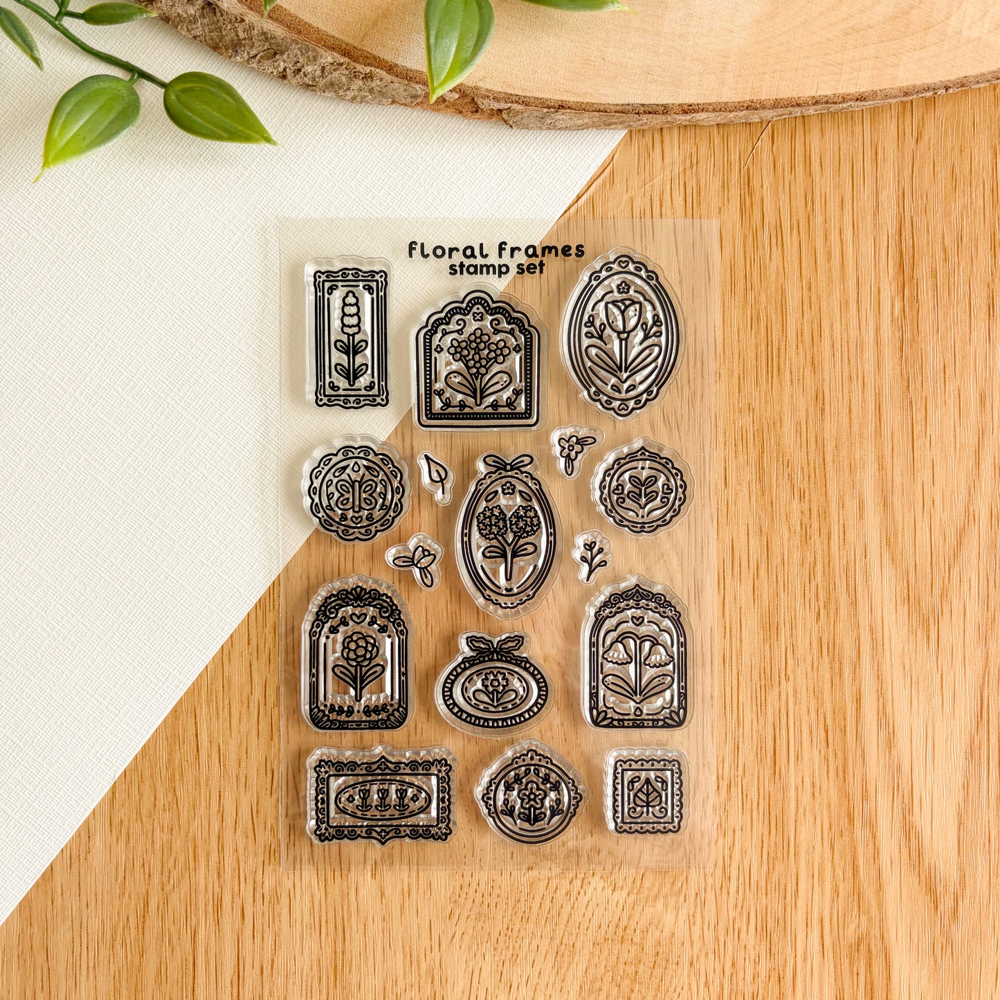 Floral Frames - Clear Acrylic Stamp Set
