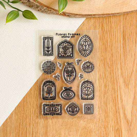 Floral Frames - Clear Acrylic Stamp Set