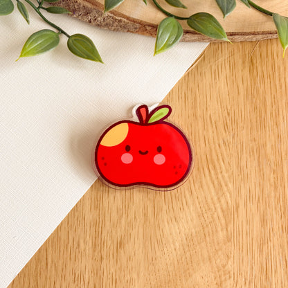 Happy Apple - Acrylic Clip